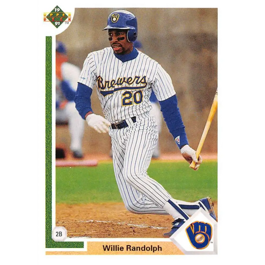 1991 Upper Deck #720 Willie Randolph NM-MT Milwaukee Brewers Baseball Card Image 1