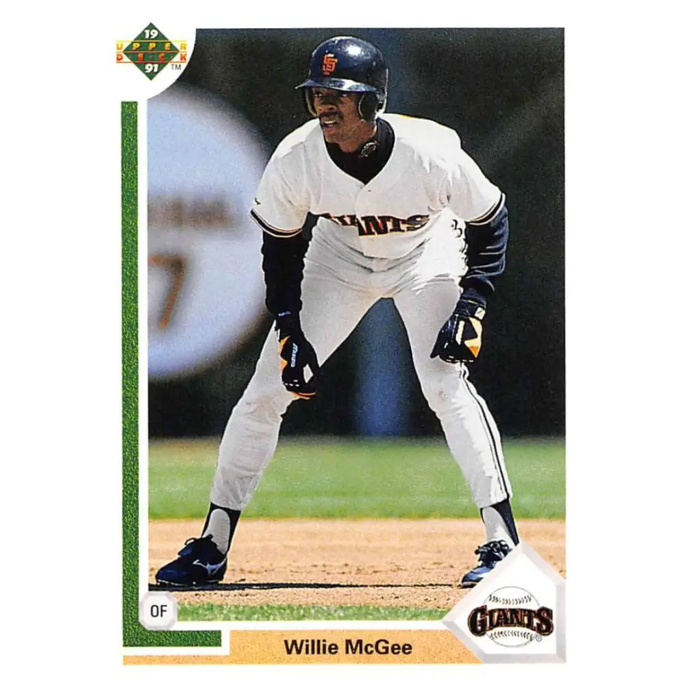 1991 Upper Deck #721 Willie McGee EX Excellent San Francisco Giants Baseball Card  Image 1