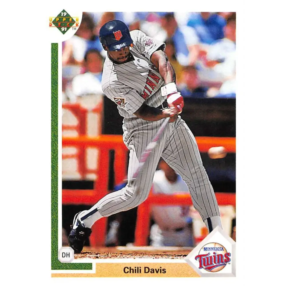 1991 Upper Deck #722 Chili Davis NM-MT Minnesota Twins Baseball Card Image 1