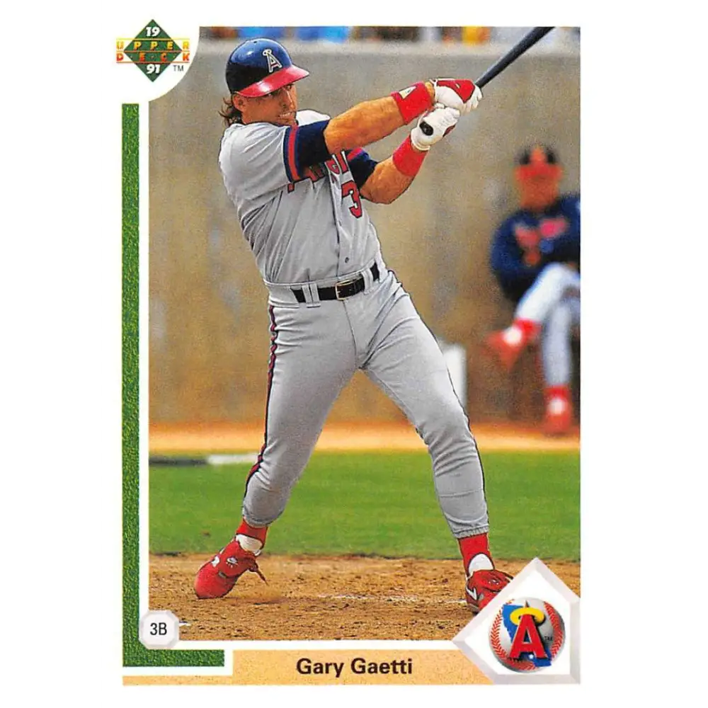 1991 Upper Deck #731 Gary Gaetti EX Excellent California Angels Baseball Card  Image 1