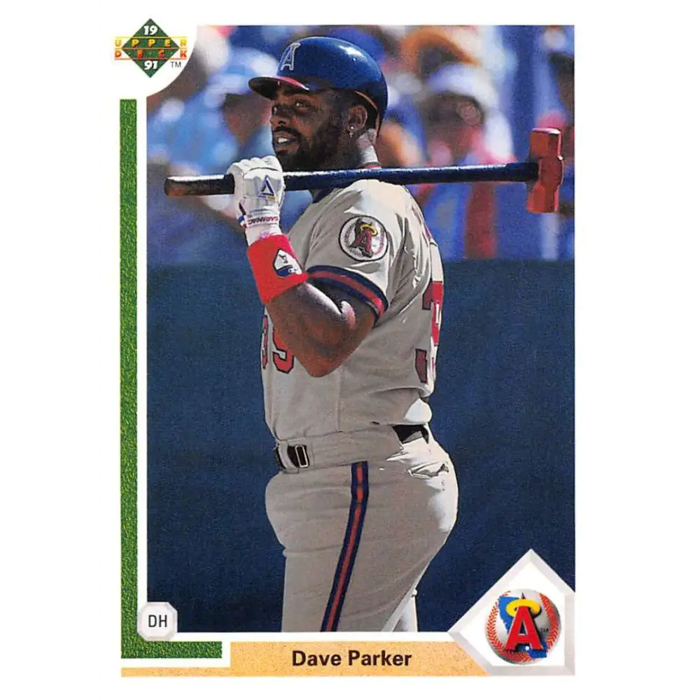 1991 Upper Deck #733 Dave Parker EX Excellent California Angels Baseball Card  Image 1
