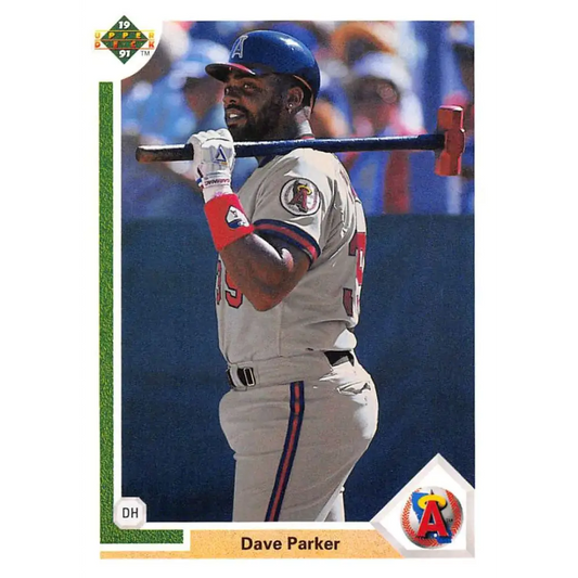 1991 Upper Deck #733 Dave Parker NM-MT California Angels Baseball Card Image 1