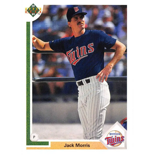 1991 Upper Deck #736 Jack Morris NM-MT Minnesota Twins Baseball Card Image 1