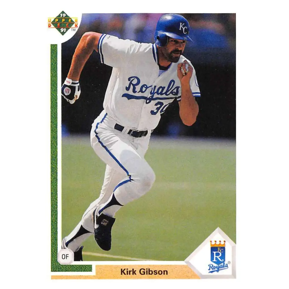 1991 Upper Deck #737 Kirk Gibson EX Excellent Kansas City Royals Baseball Card  Image 1