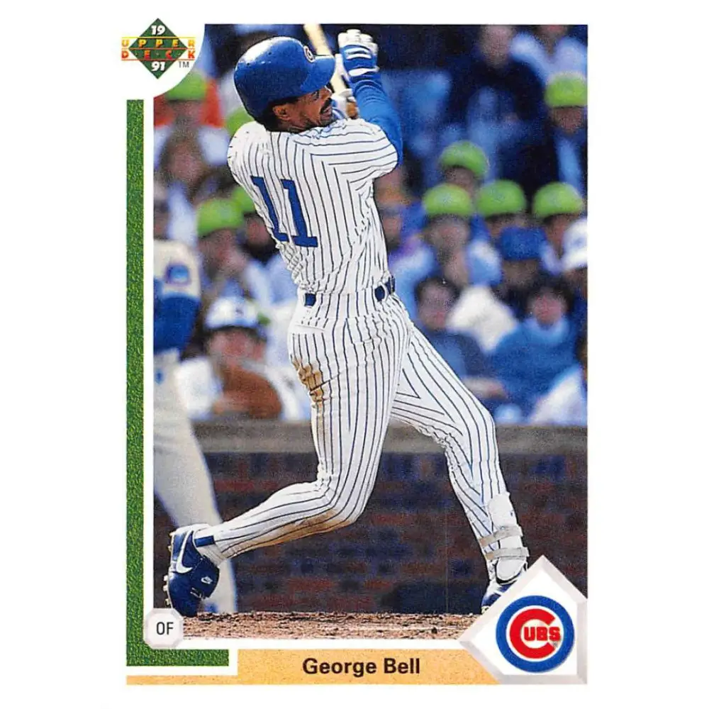 1991 Upper Deck #742 George Bell EX Excellent Chicago Cubs Baseball Card  Image 1