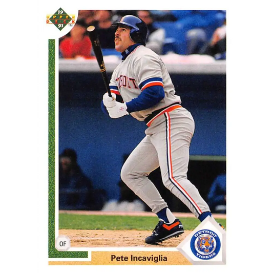 1991 Upper Deck #747 Pete Incaviglia EX Excellent Detroit Tigers Baseball Card  Image 1