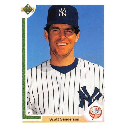 1991 Upper Deck #750 Scott Sanderson NM-MT New York Yankees Baseball Card Image 1
