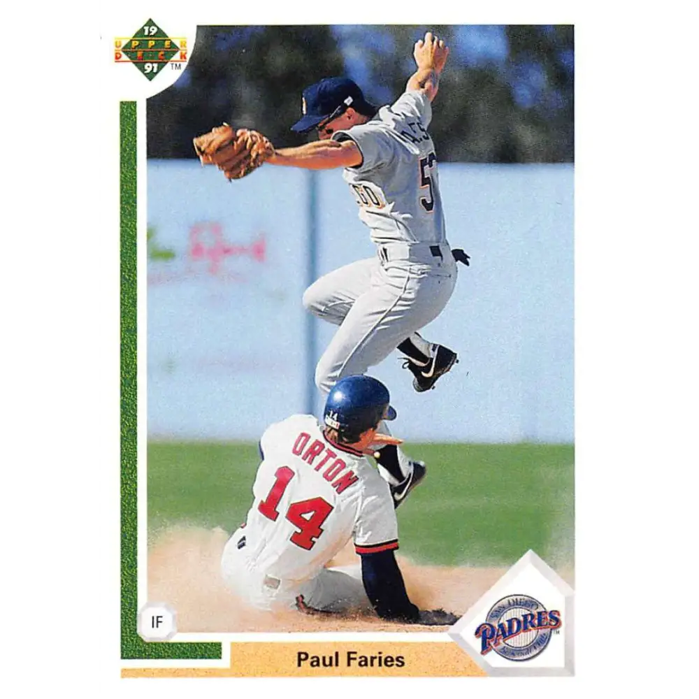 1991 Upper Deck #751 Paul Faries NM-MT RC Rookie San Diego Padres Baseball Card Image 1
