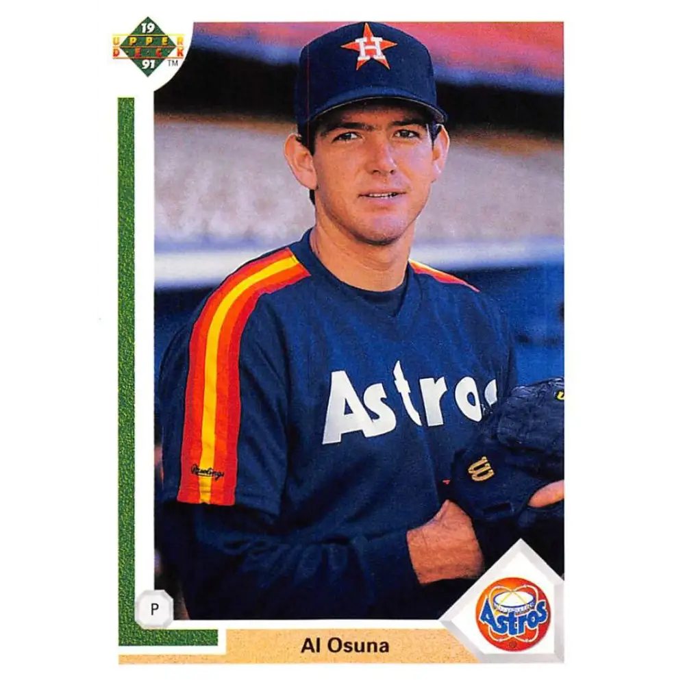 1991 Upper Deck #752 Al Osuna NM-MT RC Rookie Houston Astros Baseball Card Image 1