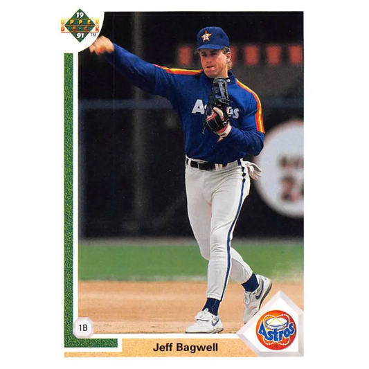 1991 Upper Deck #755 Jeff Bagwell EX Excellent RC Rookie Houston Astros Baseball Card  Image 1