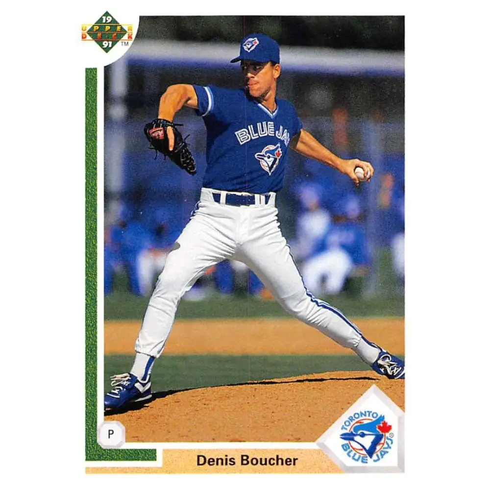 1991 Upper Deck #761 Denis Boucher EX Excellent RC Rookie Toronto Blue Jays Baseball Card  Image 1