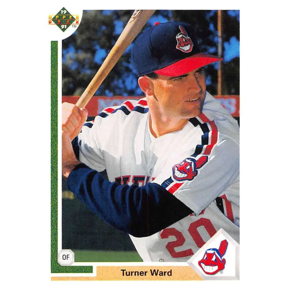 1991 Upper Deck #762 Turner Ward EX Excellent RC Rookie Cleveland Indians Baseball Card  Image 1