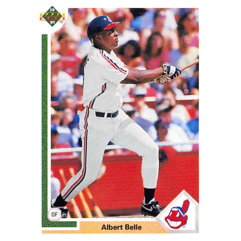 1991 Upper Deck #764 Albert Belle NM-MT Cleveland Indians Baseball Card Image 1