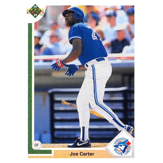 1991 Upper Deck #765 Joe Carter NM-MT Toronto Blue Jays Baseball Card Image 1