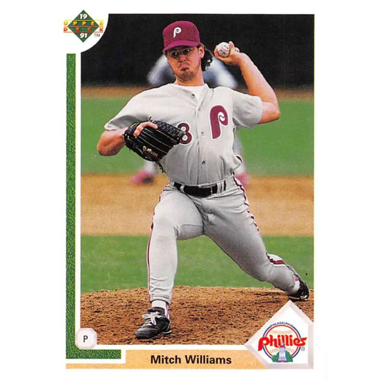 1991 Upper Deck #769 Mitch Williams EX Excellent Philadelphia Phillies Baseball Card  Image 1
