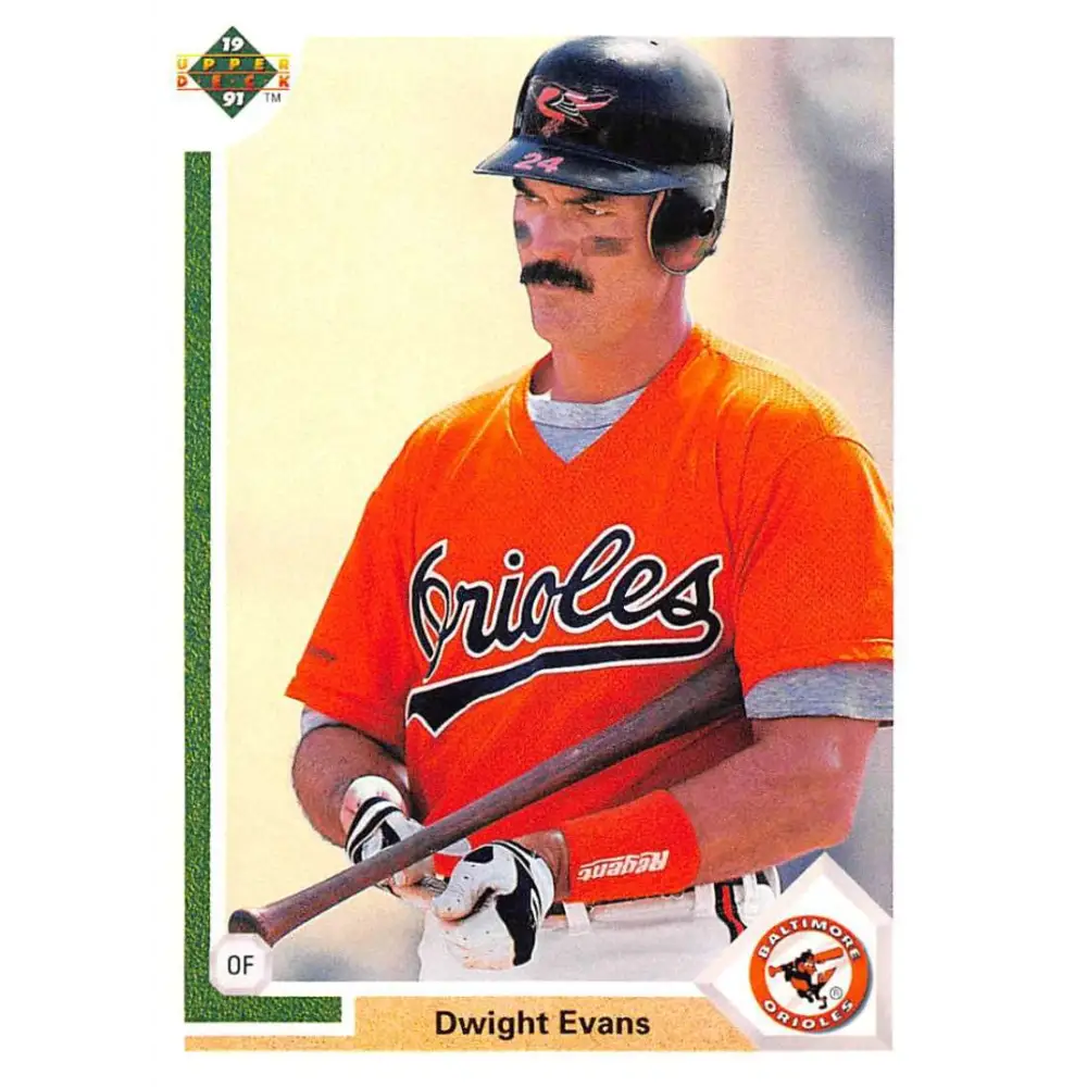 1991 Upper Deck #776 Dwight Evans NM-MT Baltimore Orioles Baseball Card Image 1