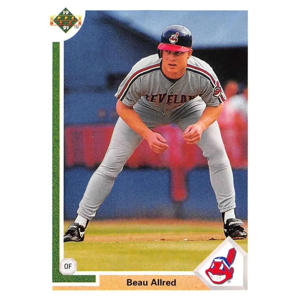 1991 Upper Deck #784 Beau Allred EX Excellent Cleveland Indians Baseball Card  Image 1