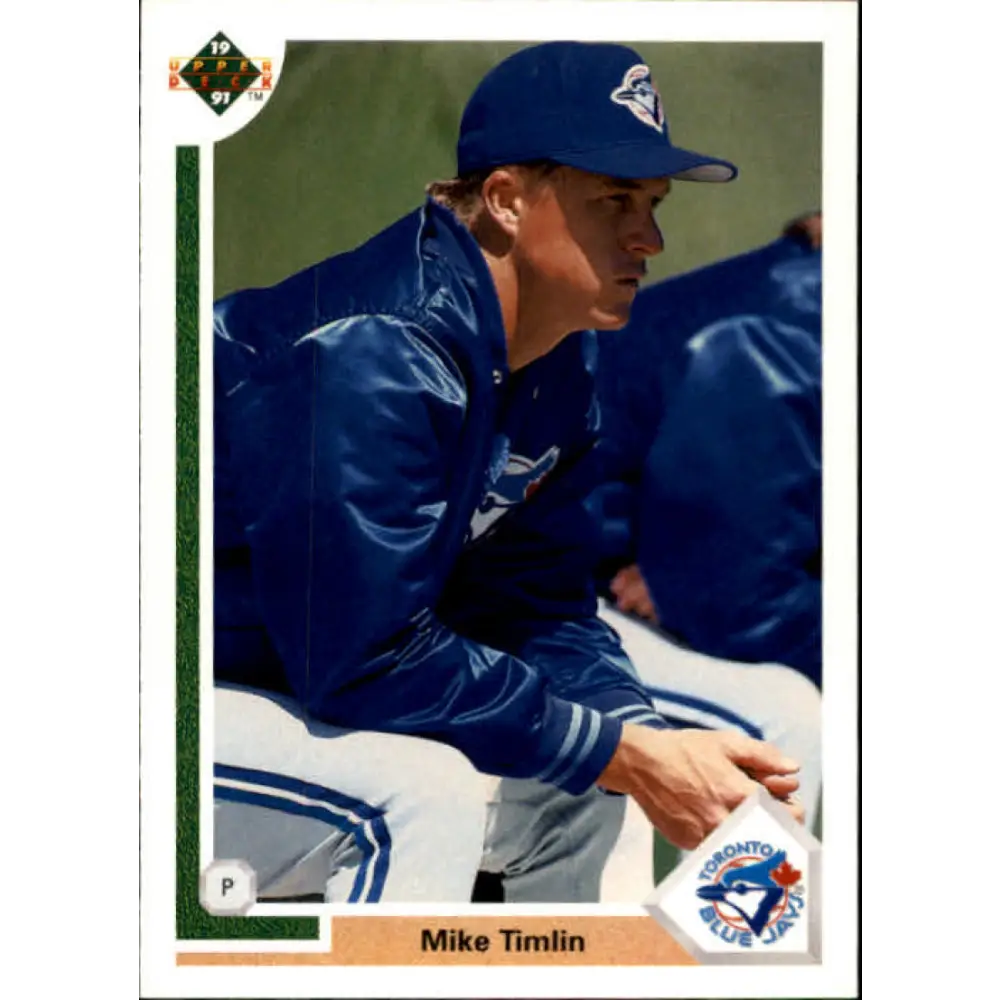 1991 Upper Deck #785 Mike Timlin EX Excellent RC Rookie Toronto Blue Jays Baseball Card  Image 1