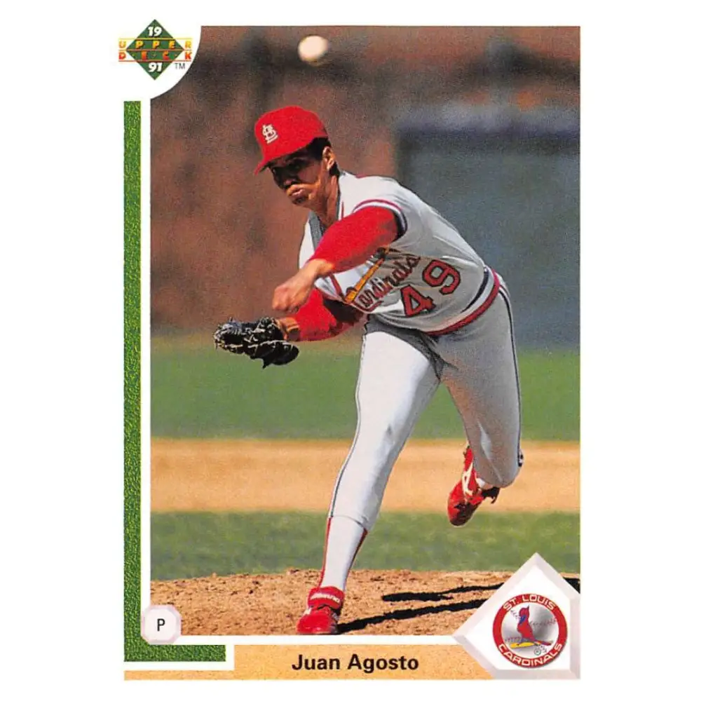 1991 Upper Deck #788 Juan Agosto EX Excellent St. Louis Cardinals Baseball Card  Image 1