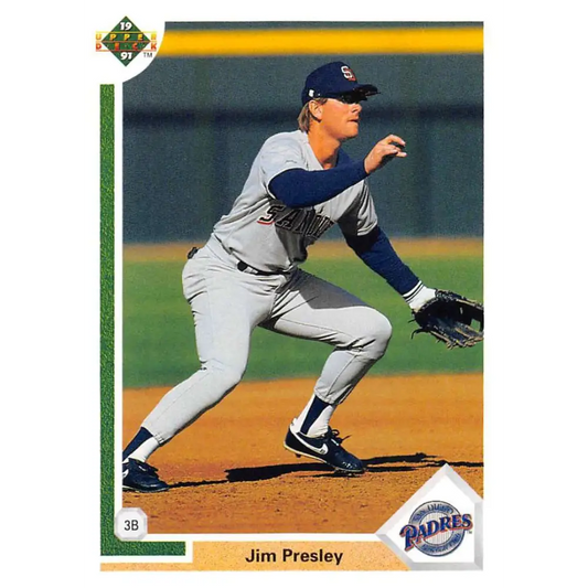 1991 Upper Deck #791 Jim Presley NM-MT San Diego Padres Baseball Card Image 1