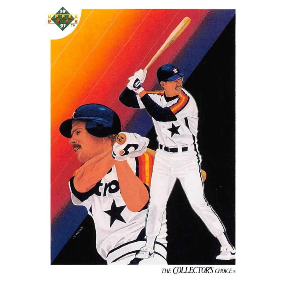 1991 Upper Deck #81 Glenn Davis EX Excellent Houston Astros Baseball Card  Image 1