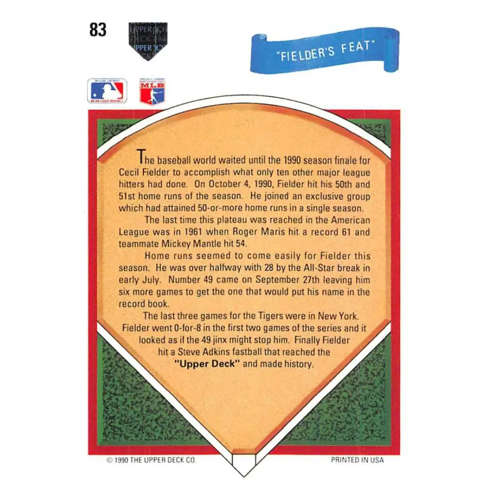 1991 Upper Deck #82 Ron Gant EX Excellent Atlanta Braves Baseball Card  Image 2