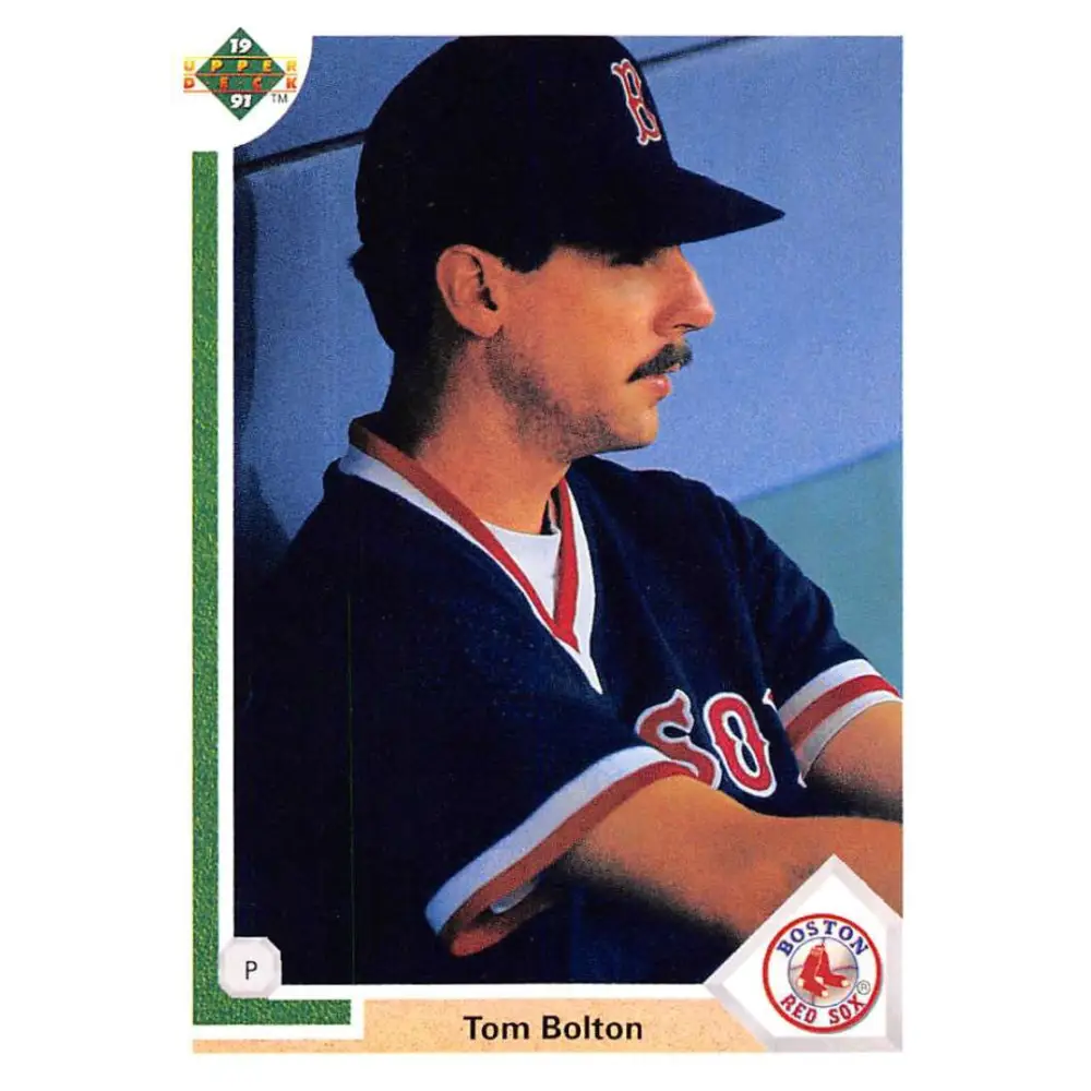 1991 Upper Deck #86 Tom Bolton NM-MT Boston Red Sox Baseball Card Image 1