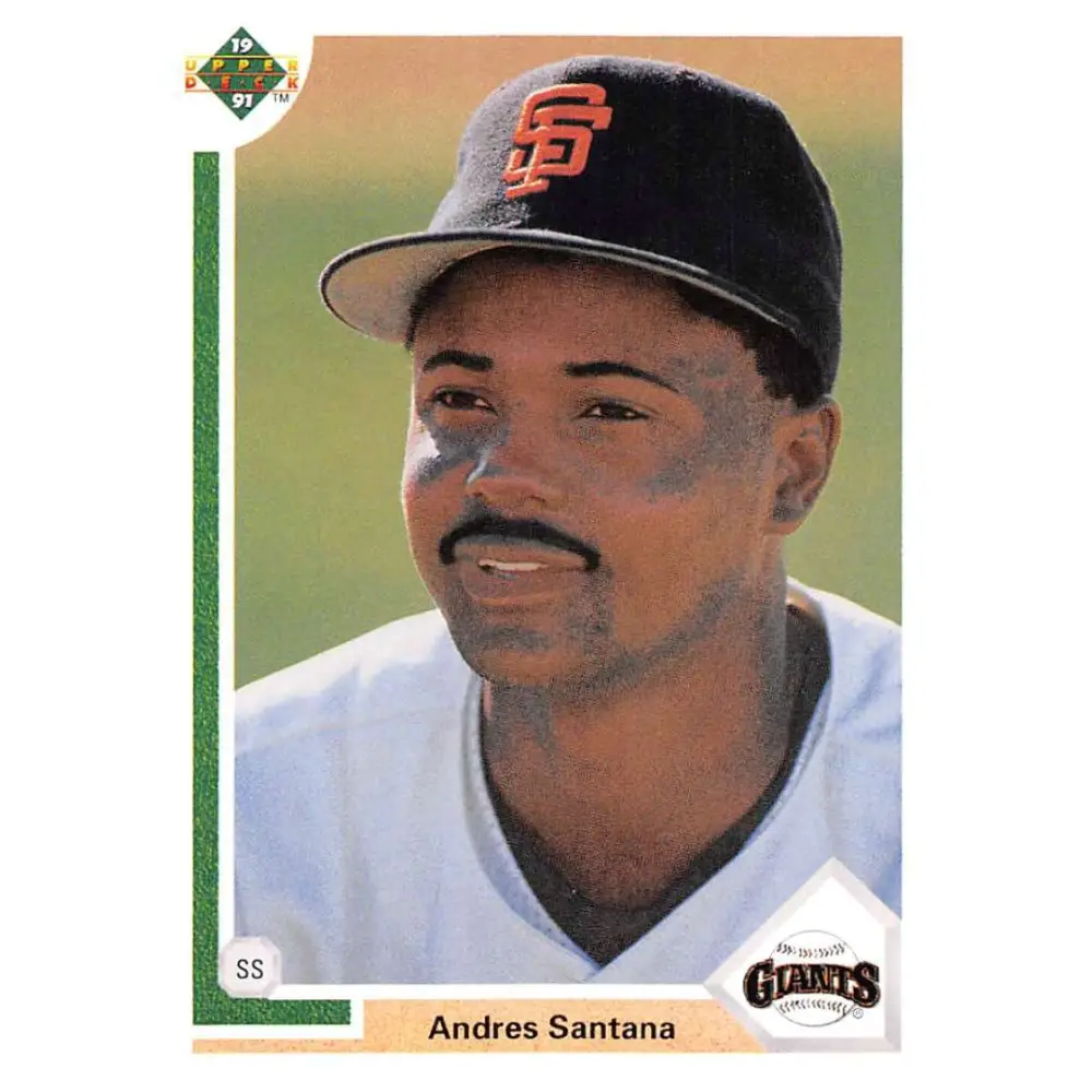 1991 Upper Deck #87 Andres Santana NM-MT San Francisco Giants Baseball Card Image 1