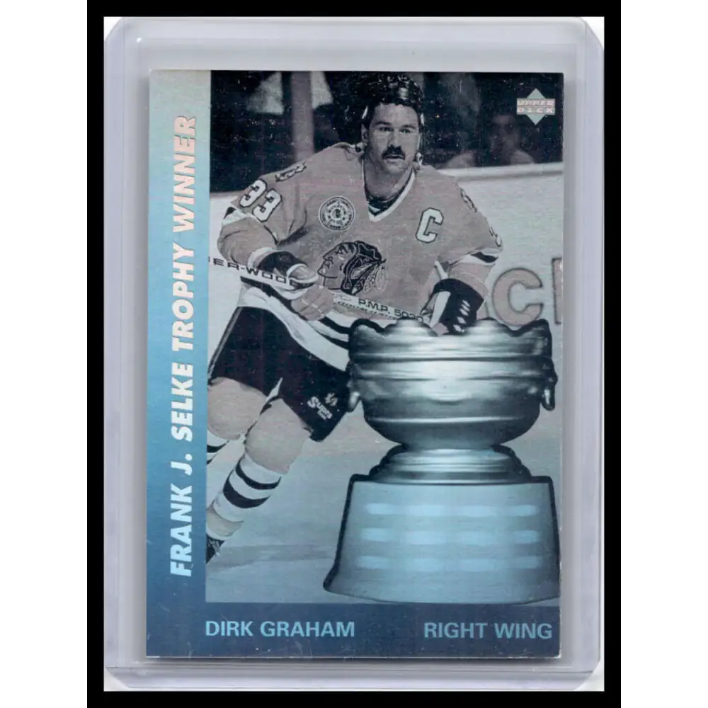 1991 Upper Deck #AW8 Dirk Graham NM-MT Chicago Blackhawks Hockey Card Image 1