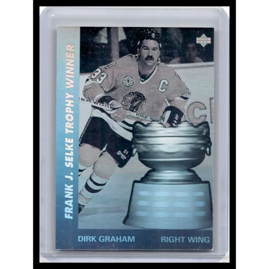 1991 Upper Deck #AW8 Dirk Graham NM-MT Chicago Blackhawks Hockey Card Image 1