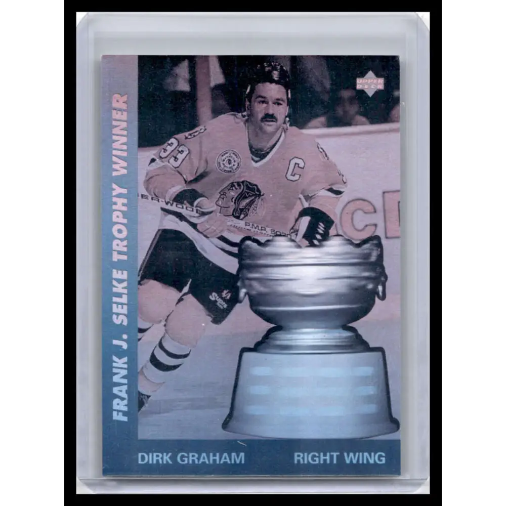 1991 Upper Deck #AW8 Dirk Graham NM-MT Chicago Blackhawks Hockey Card Image 1