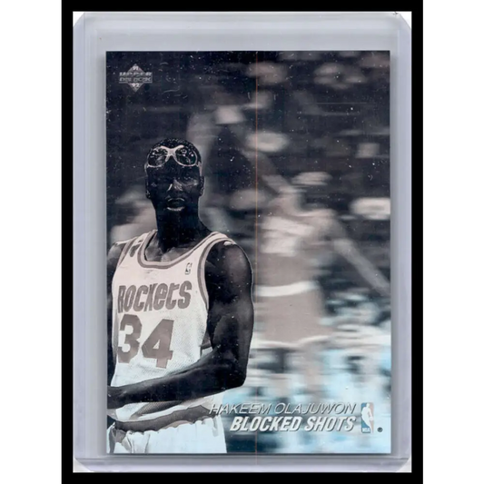 1991 Upper Deck #AW8 Hakeem Olajuwon NM-MT Houston Rockets Basketball Card Image 1