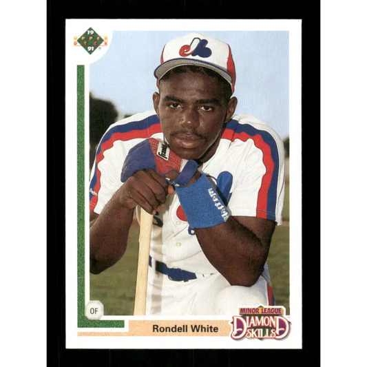 1991 Upper Deck Final Edition #10 Rondell White EX Excellent RC Rookie Montreal Expos Baseball Card  Image 1