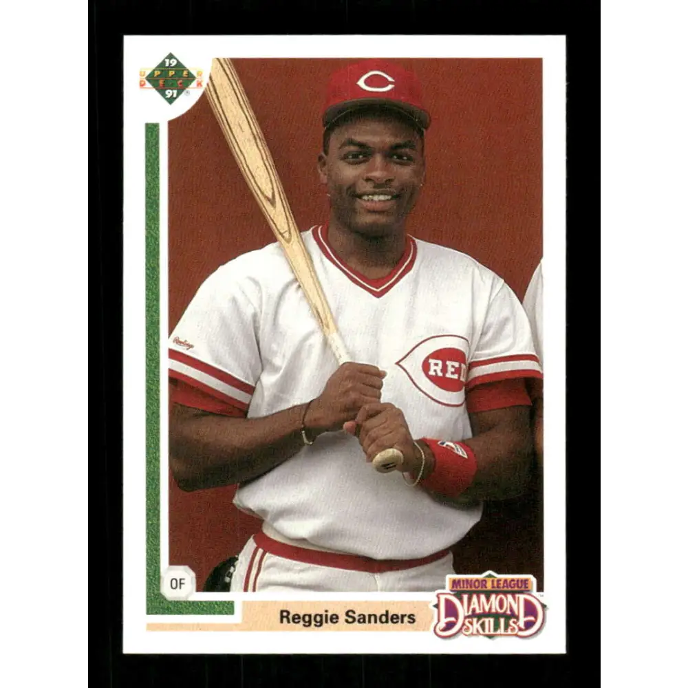 1991 Upper Deck Final Edition #11 Reggie Sanders EX Excellent Cincinnati Reds Baseball Card  Image 1