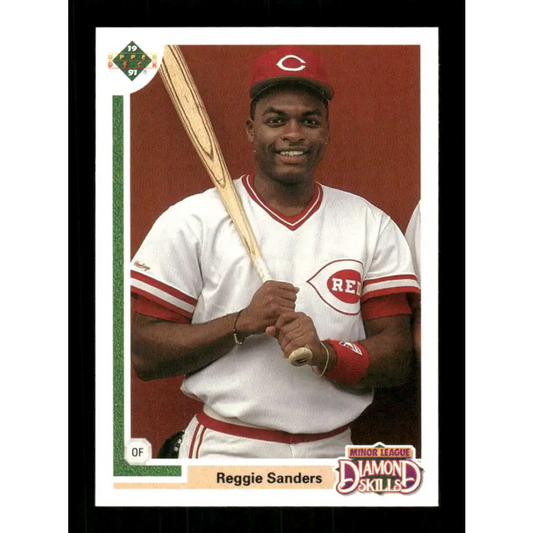 1991 Upper Deck Final Edition #11 Reggie Sanders EX Excellent Cincinnati Reds Baseball Card  Image 1