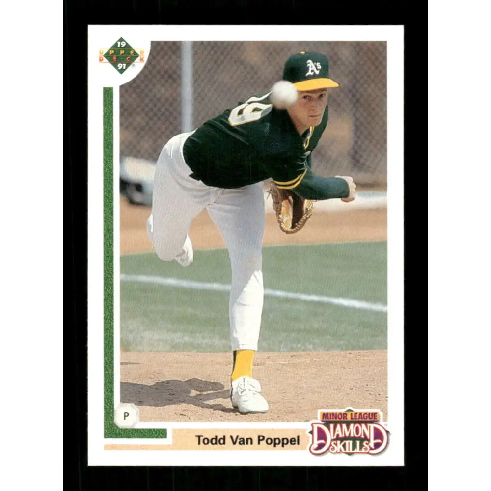 1991 Upper Deck Final Edition #12 Todd Van Poppel EX Excellent Oakland Athletics Baseball Card  Image 1