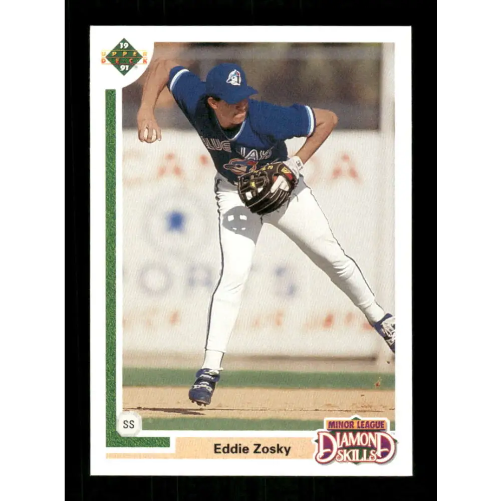 1991 Upper Deck Final Edition #14 Eddie Zosky EX Excellent Toronto Blue Jays Baseball Card  Image 1