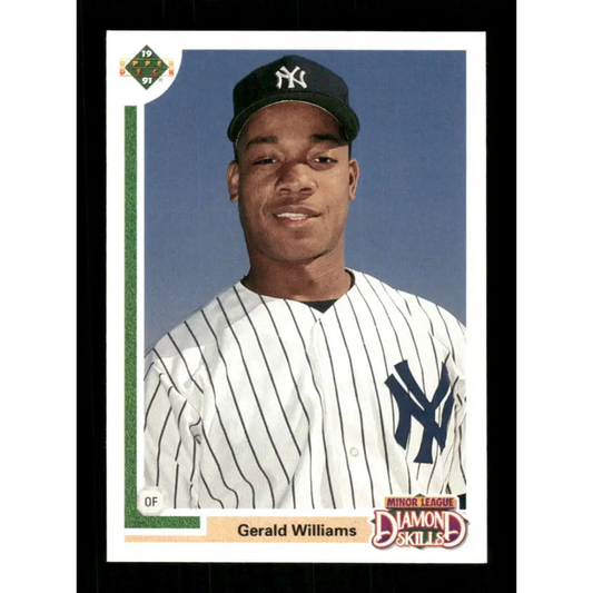 1991 Upper Deck Final Edition #15 Gerald Williams EX Excellent RC Rookie New York Yankees Baseball Card  Image 1