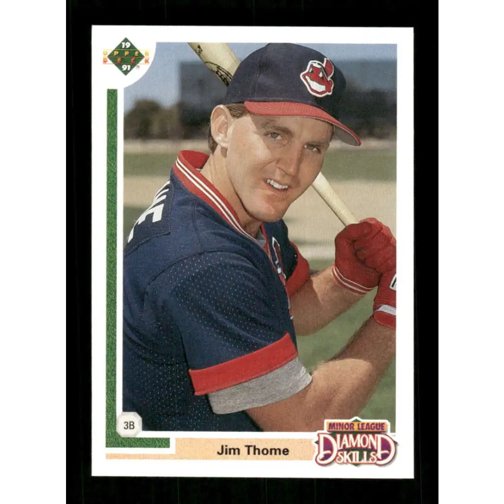1991 Upper Deck Final Edition #17 Jim Thome EX Excellent RC Rookie Cleveland Indians Baseball Card  Image 1