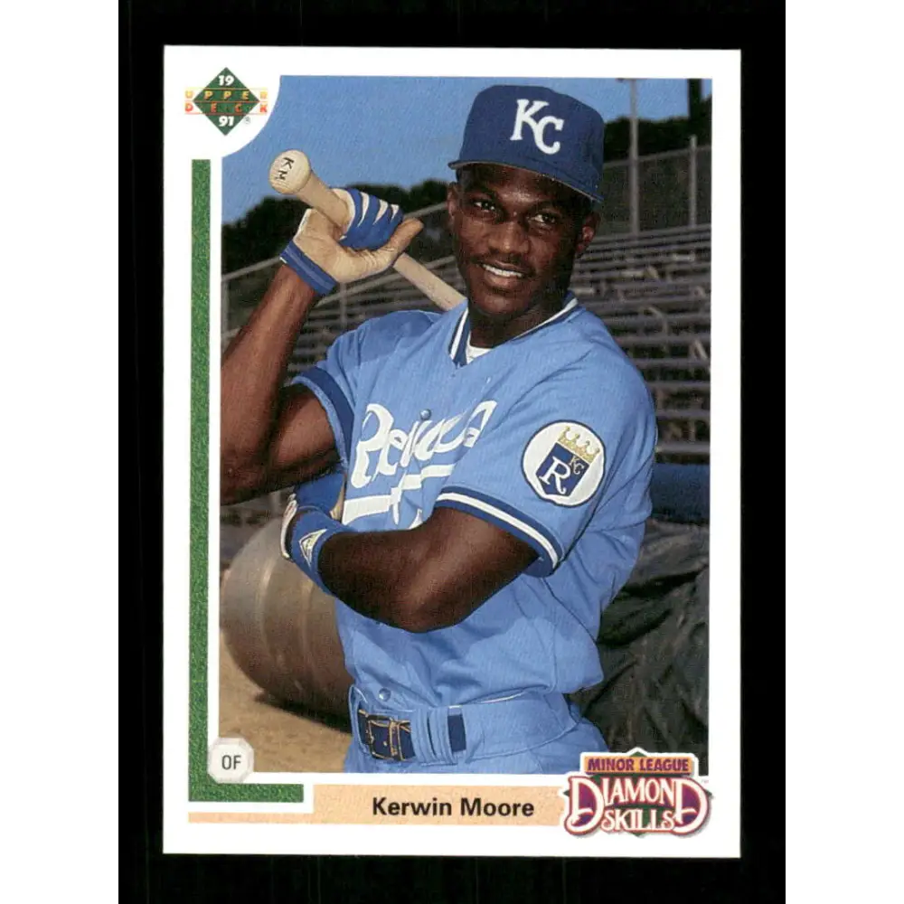1991 Upper Deck Final Edition #19 Kerwin Moore EX Excellent RC Rookie Kansas City Royals Baseball Card  Image 1