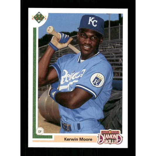 1991 Upper Deck Final Edition #19 Kerwin Moore EX Excellent RC Rookie Kansas City Royals Baseball Card  Image 1