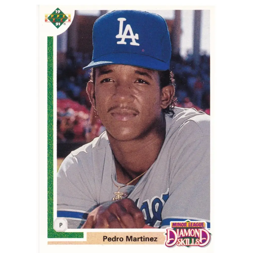 1991 Upper Deck Final Edition #2 Pedro Martinez EX Excellent RC Rookie Los Angeles Dodgers Baseball Card  Image 1