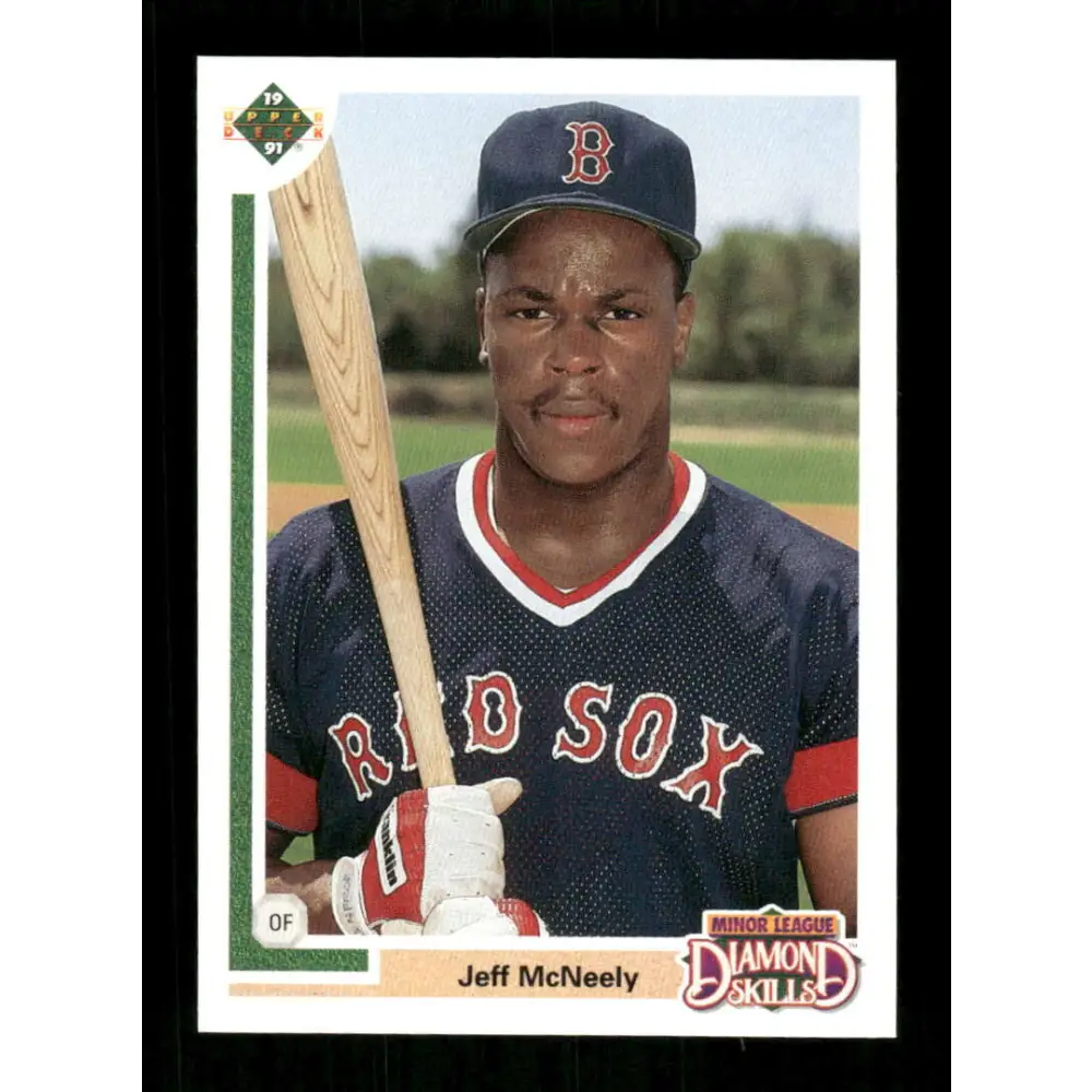 1991 Upper Deck Final Edition #20 Jeff McNeely EX Excellent RC Rookie Boston Red Sox Baseball Card  Image 1