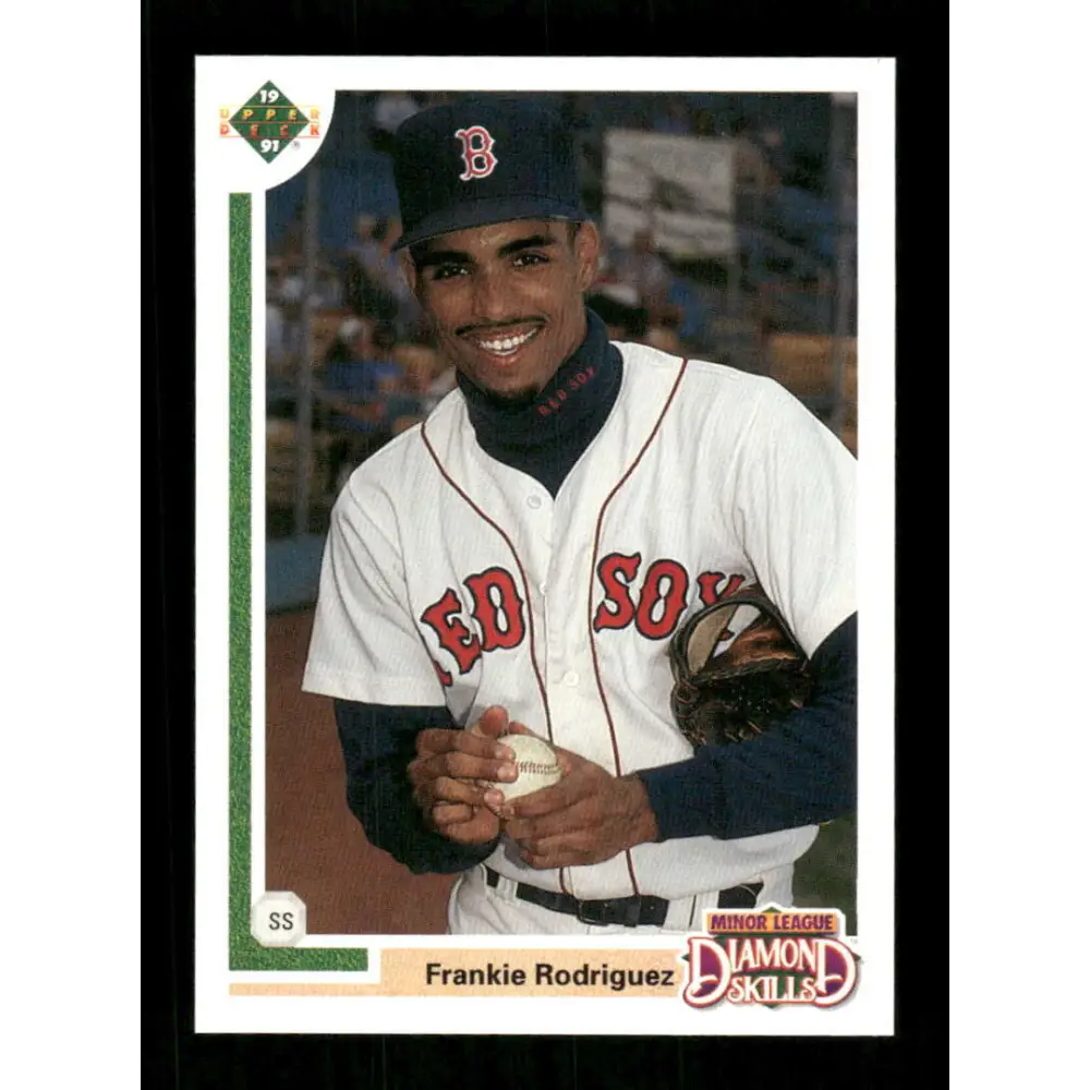 1991 Upper Deck Final Edition #21 Frank Rodriguez EX Excellent RC Rookie Boston Red Sox Baseball Card  Image 1