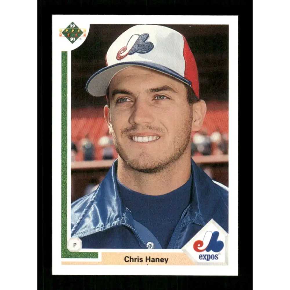 1991 Upper Deck Final Edition #23 Chris Haney EX Excellent RC Rookie Montreal Expos Baseball Card  Image 1