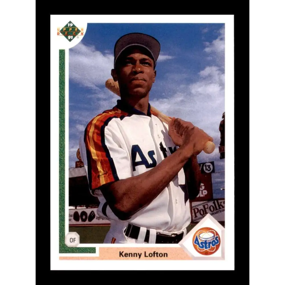 1991 Upper Deck Final Edition #24 Kenny Lofton EX Excellent RC Rookie Houston Astros Baseball Card  Image 1
