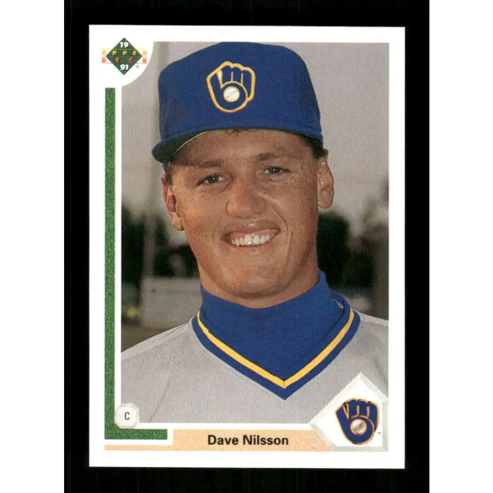 1991 Upper Deck Final Edition #25 Dave Nilsson EX Excellent RC Rookie Milwaukee Brewers Baseball Card  Image 1