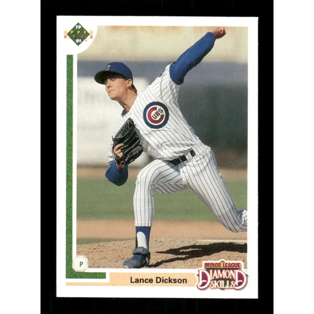 1991 Upper Deck Final Edition #3 Lance Dickson EX Excellent Chicago Cubs Baseball Card  Image 1