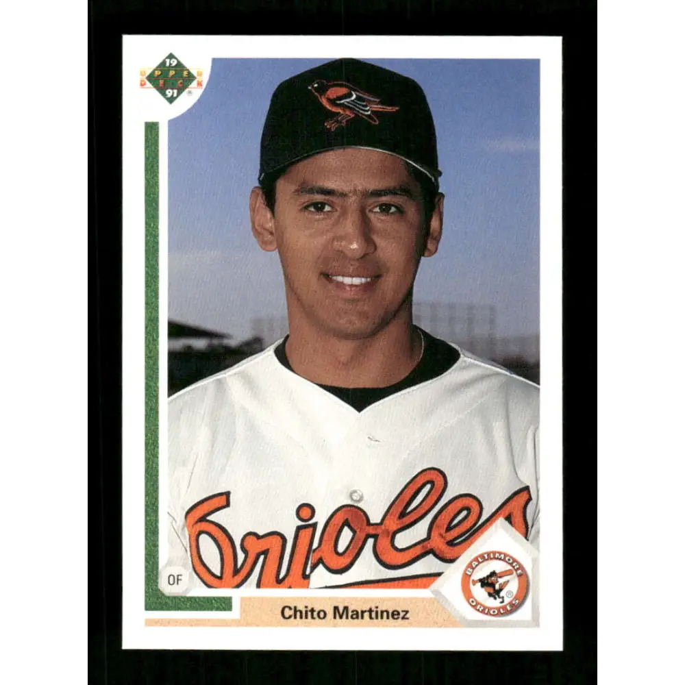 1991 Upper Deck Final Edition #30 Chito Martinez EX Excellent RC Rookie Baltimore Orioles Baseball Card  Image 1
