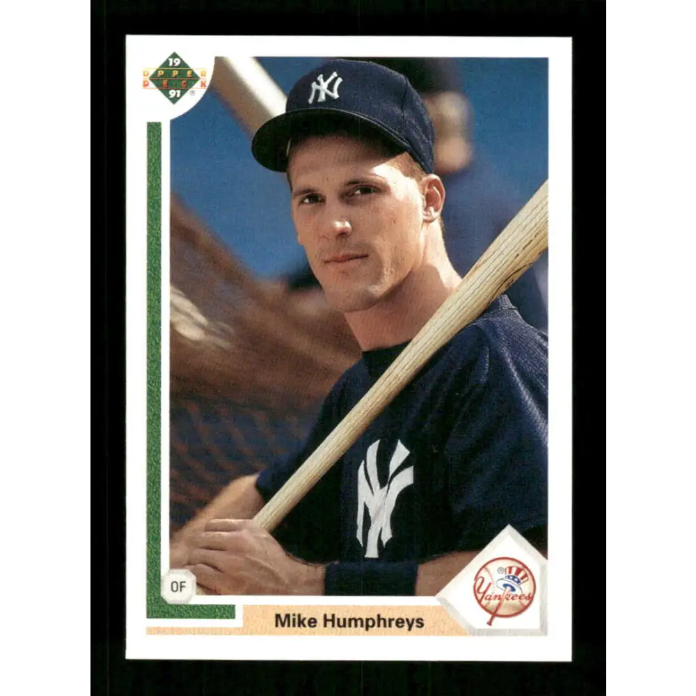 1991 Upper Deck Final Edition #35 Mike Humphreys EX Excellent RC Rookie New York Yankees Baseball Card  Image 1